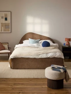 Westwing Collection Cama tapizada en tejido bouclé Gary^ Camas Tapizadas|Camas