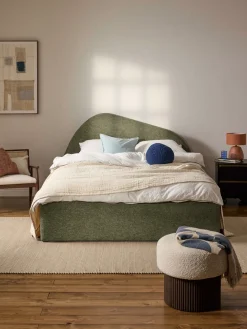 Westwing Collection Cama tapizada en tejido bouclé Gary^ Camas Tapizadas|Camas