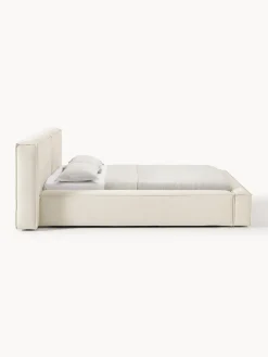 Westwing Collection Cama tapizada Lennon, con espacio de almacenamiento