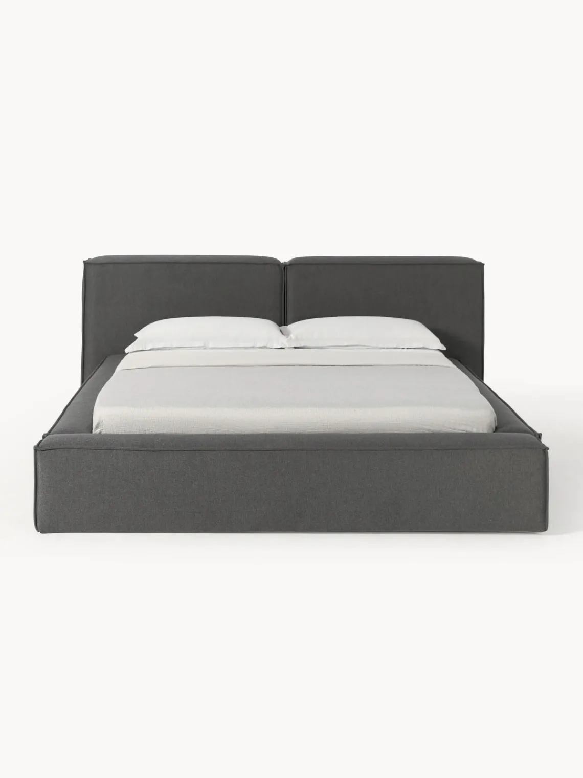 Westwing Collection Cama tapizada Lennon, con espacio de almacenamiento^ Camas Tapizadas|Camas