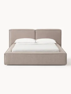 Westwing Collection Cama tapizada Lennon, con espacio de almacenamiento