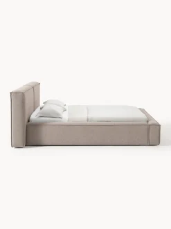 Westwing Collection Cama tapizada Lennon, con espacio de almacenamiento