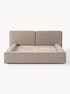Westwing Collection Cama tapizada Lennon, con espacio de almacenamiento