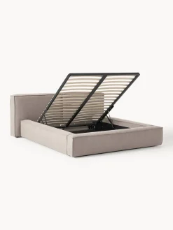 Westwing Collection Cama tapizada Lennon, con espacio de almacenamiento
