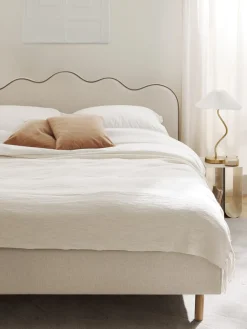 Westwing Collection Cama tapizada Romy, con cabecero