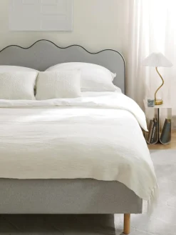 Westwing Collection Cama tapizada Romy, con cabecero^ Camas Tapizadas