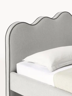 Westwing Collection Cama tapizada Romy, con cabecero^ Camas Tapizadas