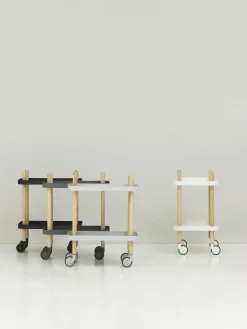 Normann Copenhagen Camarera de metal Block^ Mesas Camareras