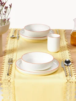 Westwing Collection Camino de mesa con encaje Flavia^ Caminos De Mesa|Caminos De Mesa