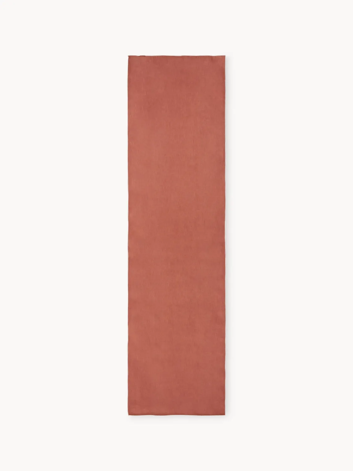 Westwing Collection Camino de mesa de lino con ribete Kennedy