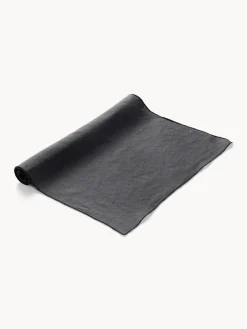 Westwing Collection Camino de mesa de lino con ribete Kennedy