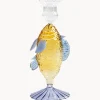 &k Amsterdam Candelabro artesanal de vidrio borosilicato Fish^ Jarrones|Velas Y Candelabros
