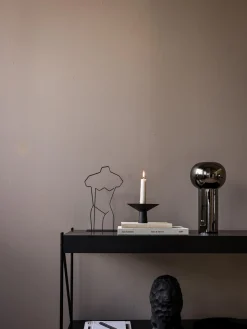 Cooee Design Candelabro de acero inoxidable mate Uma