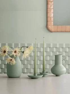 blomus Candelabro de cerámica Vela^ Candelabros|Jarrones