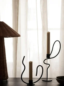 Ferm Living Candelabro de metal Valse^ Candelabros|Jarrones