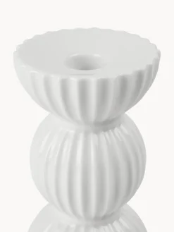 Lyngby Porcelaen Candelabro de porcelana con relieves Tura