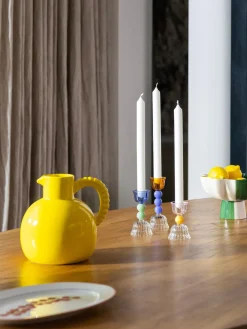 &k Amsterdam Candelabro de vidrio borosilicato Perle^ Candelabros|Velas Y Candelabros