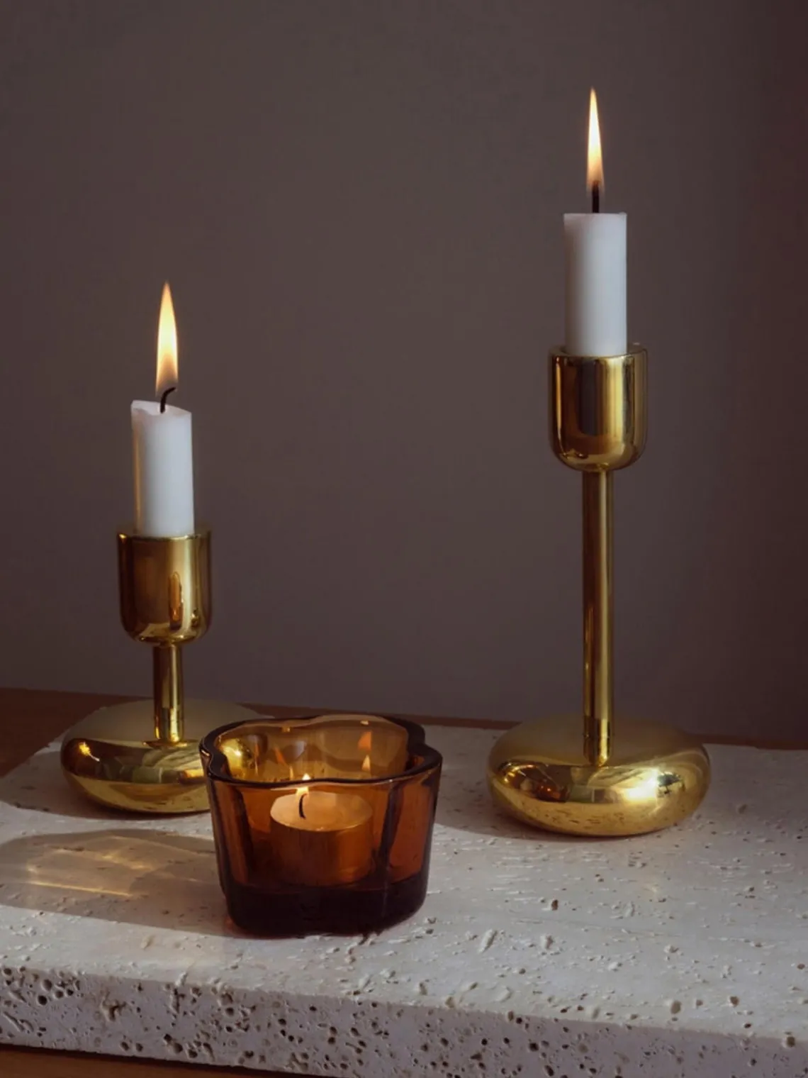 iittala Candelabro Nappula, 18 cm^ Candelabros|Jarrones