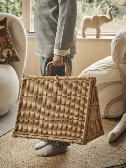 Niños Ferm Living Kids Casa de juegos artesanal de ratán A-house