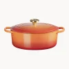 LE CREUSET Cazuela ovalada de hierro fundido Flamme Dorée^ Ollas|Ollas