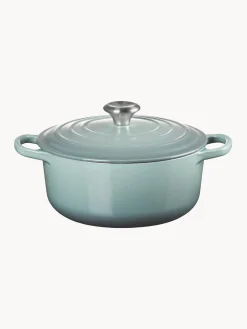 LE CREUSET Cazuela redonda de hierro fundido Signature Collection, tamaños diferentes^ Ollas|Ollas