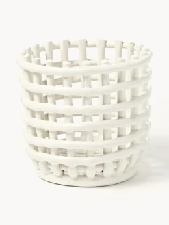 Ferm Living Cesta artesanal de cerámica Nalan, 15 cm