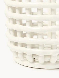 Ferm Living Cesta artesanal de cerámica Nalan, 15 cm