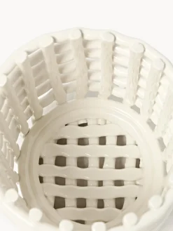 Ferm Living Cesta artesanal de cerámica Nalan, 15 cm