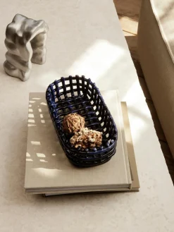Ferm Living Cesta artesanal de cerámica Nalan^ Cestas|Jarrones