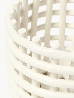 Ferm Living Cesta artesanal de cerámica Nalan, 15 cm