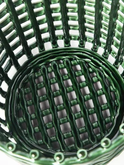 Ferm Living Cesta artesanal de cerámica Nalan, 21 cm^ Cestas|Jarrones