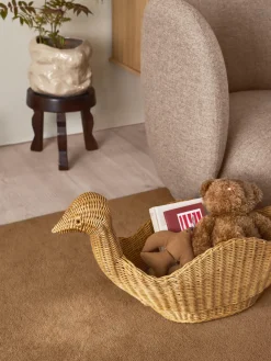 Niños Ferm Living Kids Cesta artesanal de ratán Bird
