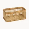 Andrea House Cesta artesanal de ratán Bamb^ Cestas|Jarrones