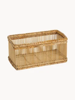 Andrea House Cesta artesanal de ratán Bamb^ Cestas|Jarrones