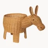 Ferm Living Kids Cesta artesanal de ratán Donkey^Niños Decoración Infantil|Cestas Y Cajas