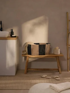 Westwing Collection Cesta de ropa artesanal de cuerda Gabe^ Cestos De La Ropa|Jarrones