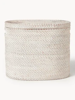 Westwing Collection Cesta de ropa con tapa Lurdes^ Cestos De La Ropa|Jarrones