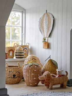 Bloomingville Mini Cesta infantil de ratán en forma de fresa Pelino^Niños Cestas Y Cajas|Decoración Infantil