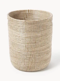 Westwing Collection Cestas de almacenamiento redondas de junco marino Aleya, 2 uds.^ Cestas|Jarrones