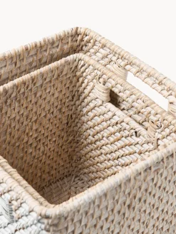 Westwing Collection Cestas de almacenamiento Lurdes, 2 uds.^ Cestas|Jarrones