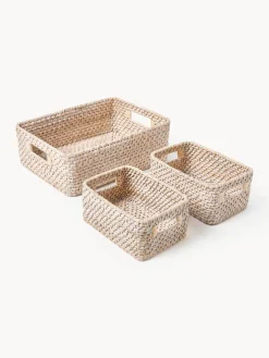 Westwing Collection Cestas de almacenamiento Lurdes, 3 uds.
