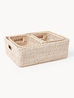 Westwing Collection Cestas de almacenamiento Lurdes, 3 uds.