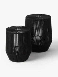 Westwing Collection Cestas de ropa artesanales de cuerda Gabe, 2 uds.