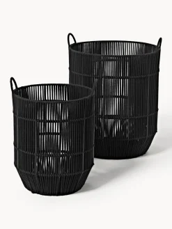 Westwing Collection Cestas de ropa artesanales de cuerda, 2 uds.^ Cestos De La Ropa|Jarrones