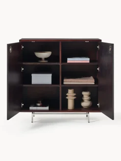 Westwing Collection Chiffonnier con puertas de cristal Scarlett