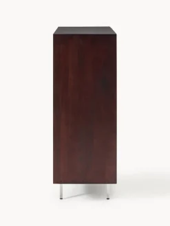 Westwing Collection Chiffonnier con puertas de cristal Scarlett