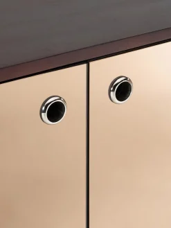 Westwing Collection Chiffonnier con puertas de cristal Scarlett