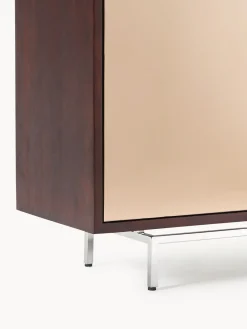 Westwing Collection Chiffonnier con puertas de cristal Scarlett