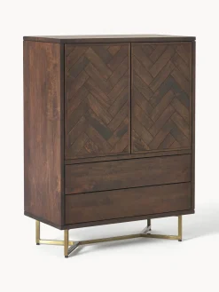 Westwing Collection Chiffonnier de madera de mango diseño espiga Luca^ Sifonieres|Sifonieres