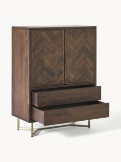 Westwing Collection Chiffonnier de madera de mango diseño espiga Luca^ Sifonieres|Sifonieres